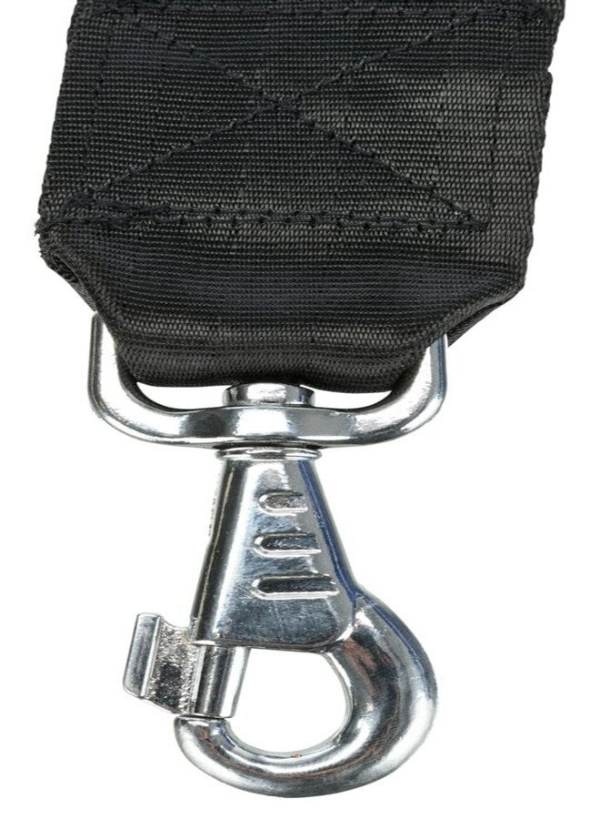 تريكسي طوق قصير بديل من تريكسي، طوق نايلون مزود بخطافات من الفولاذ المقاوم للصدأ، حزام قابل للتعديل ليناسب الطول حسب راحتك - أسود 27 سم / 45 مم - Image 3